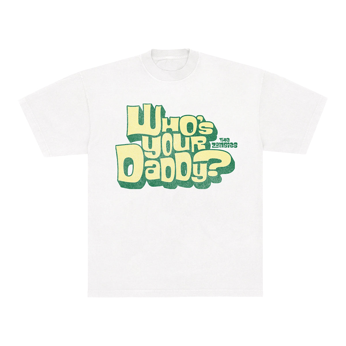 Who's Your Daddy Yellow Logo T-Shirt - White