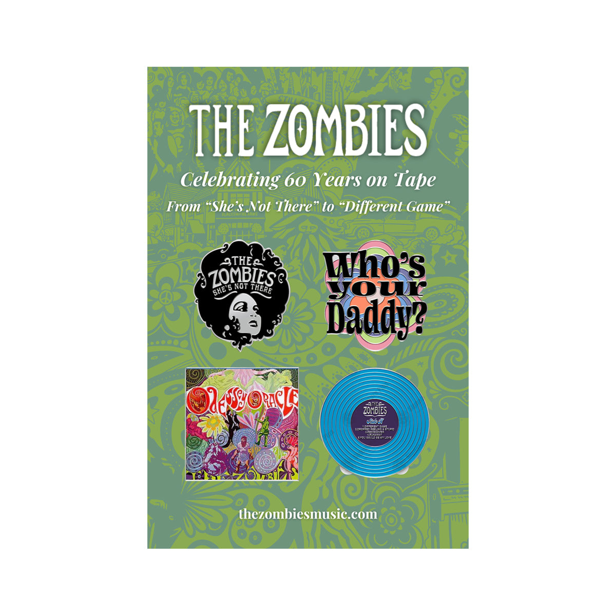 The Zombies Enamel Badge Set