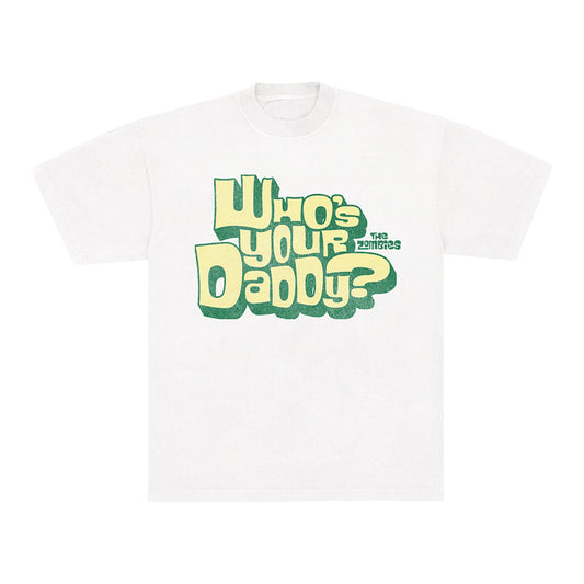 Who's Your Daddy Yellow Logo T-Shirt - White