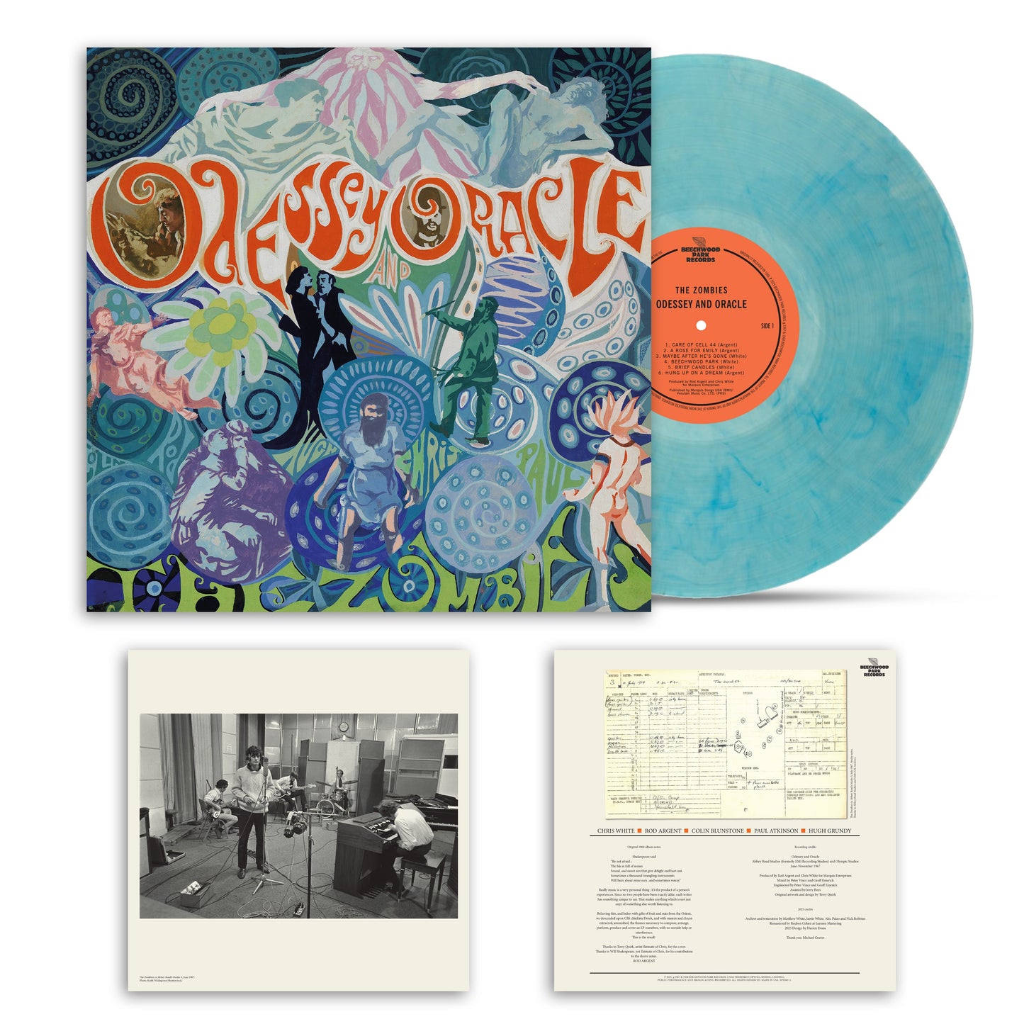 Odessey and Oracle (Mono Remastered) Limited Edition Zombies Blue LP